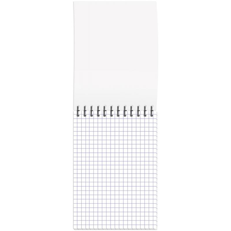 Блокнот А6,80л,кл,греб,карт.обл+УФ-лак Attache Selection FluidСеро-Голуб