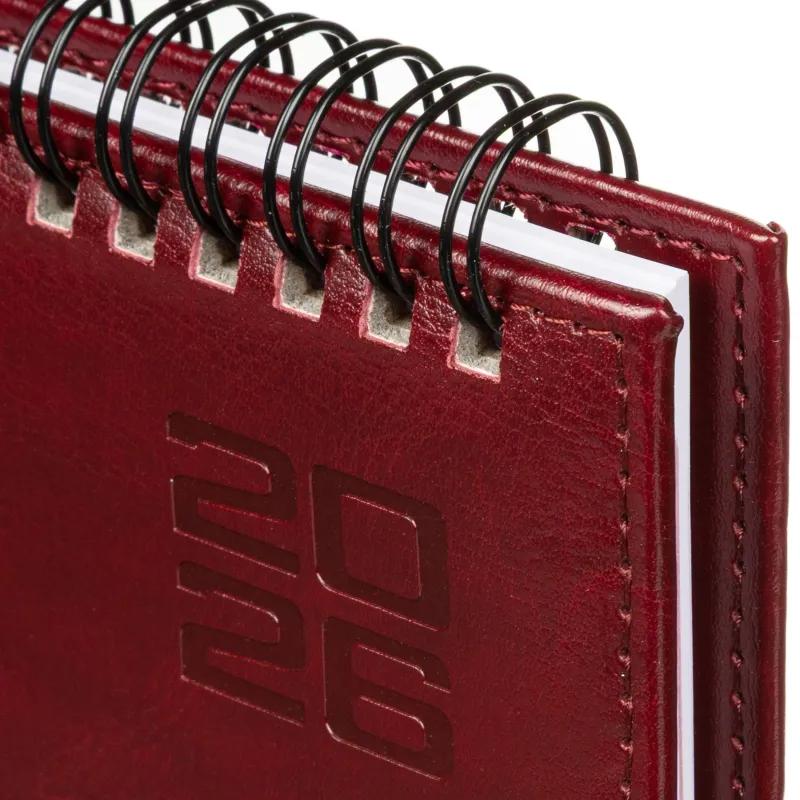 Планинг датированный 2026 ESCALADA 310x130мм, 64л, бордовый 70323