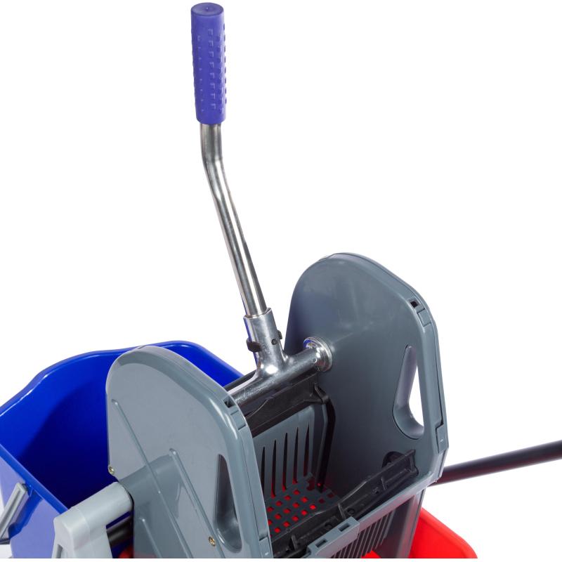 Тележка уборочная с отжимным прессом 71x42x93см 2х17л AF08076