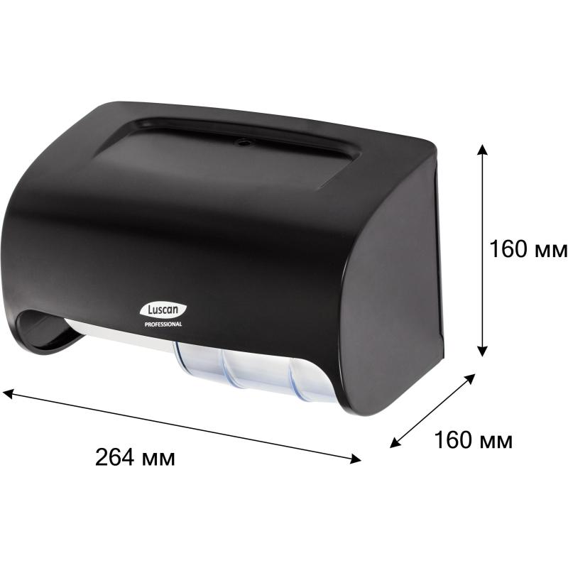 Диспенсер для туалетной бумаги рул Luscan Prof Etalon Doublemini чер 151067