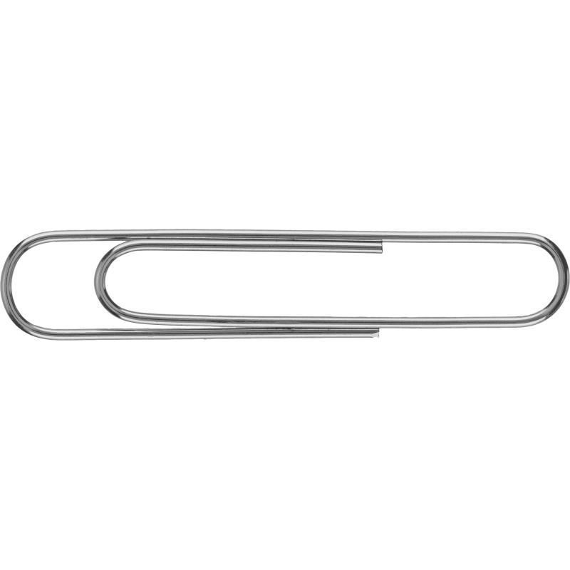 Скрепки Attache никелированные 50 мм, негофрированные, 50шт/уп