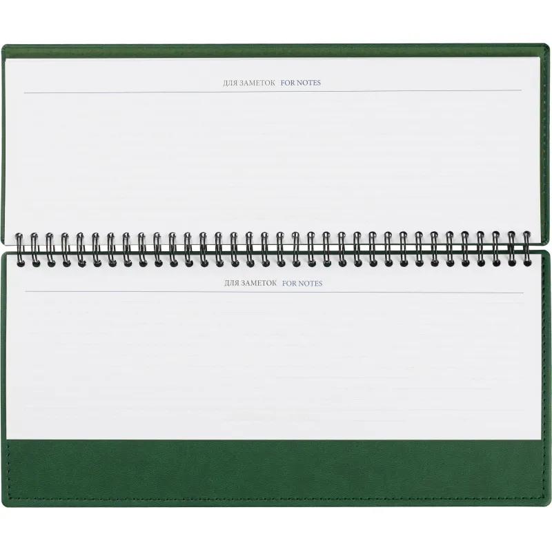 Планинг датированный 2026, зеленый 303х150 мм, 120 стр,АТТАСНЕ Вива