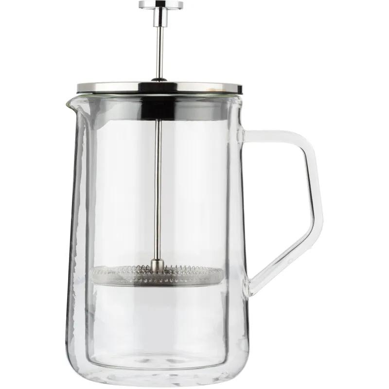 Френч-пресс 1000мл Кирай боросил.стекло, пластик ручка (BX608)