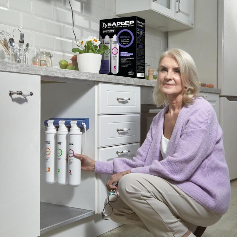 Картридж сменный для фильтра под мойку БАРЬЕР ЭКСПЕРТ защ. от накипи/железа