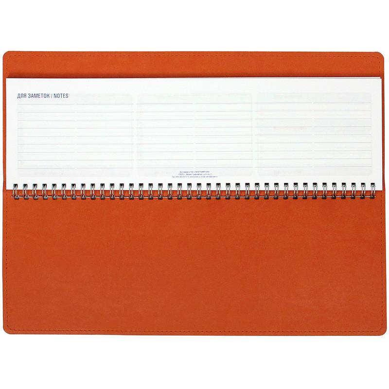 Планинг недатированный син+оран,оран.прострочка,340x130мм,57л АТТАСНЕ Bizon