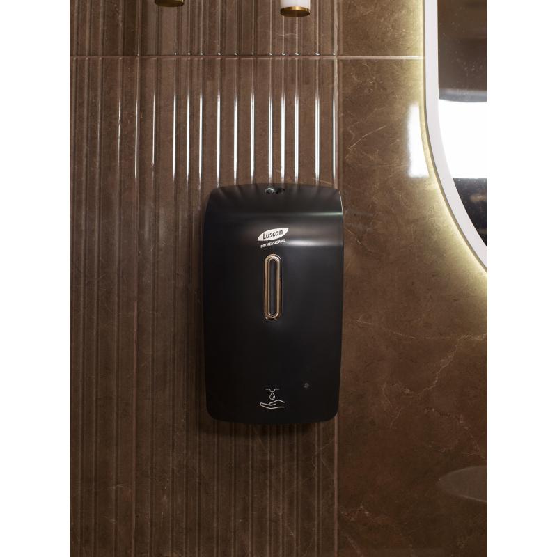 Дозатор для жидкого мыла Luscan Prof Etalon сенсор 1000мл черный 151055