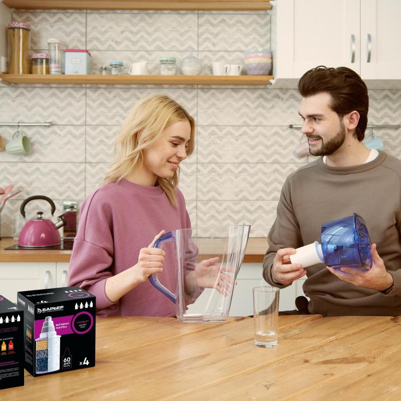 Картридж сменный БАРЬЕР Стандарт, 4 шт, удаляет хлор