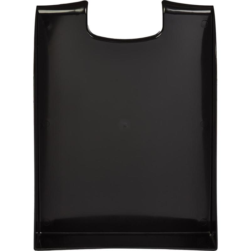 Лоток горизонтальный Комус Русская серия, черный непроз