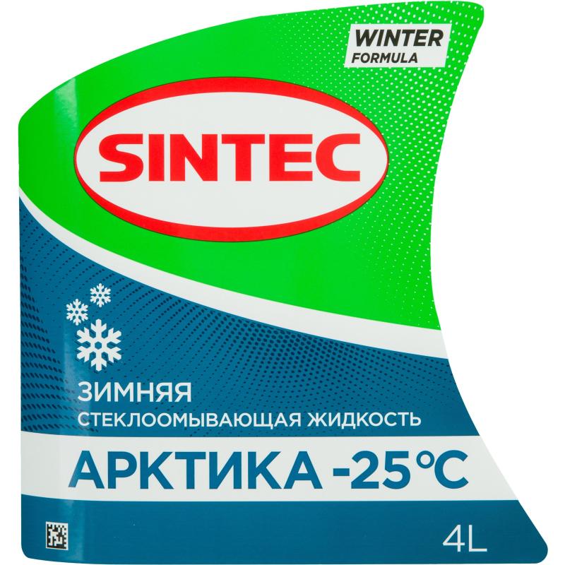 Жидкость незамерзающая Sintec Арктика  -25 С 4л фирм. кан. 3 штуки/упаковка