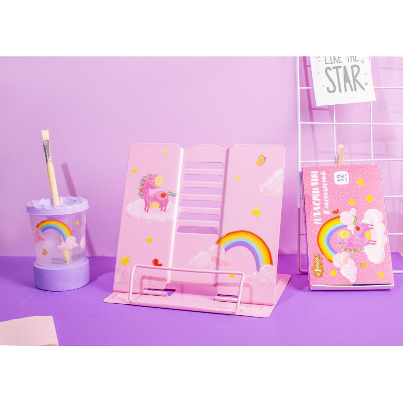 Подставка для книг Волшебный Единорог,металл19x15,5x20см,6настроек