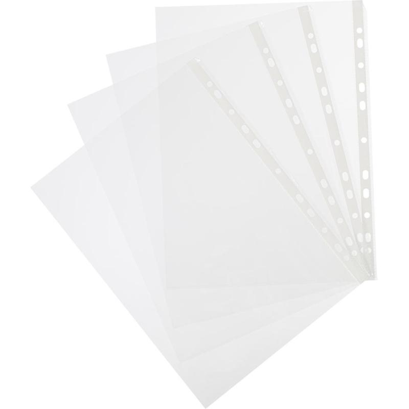 Файл-вкладыш перфорированная А4 100шт., гладкая Элементари 0,030 мм