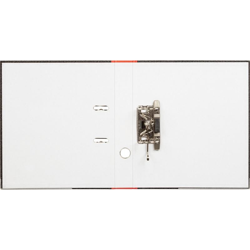 Папка-регистратор  50 мм мрамор с красн кор,мет.уг.,бум/бум