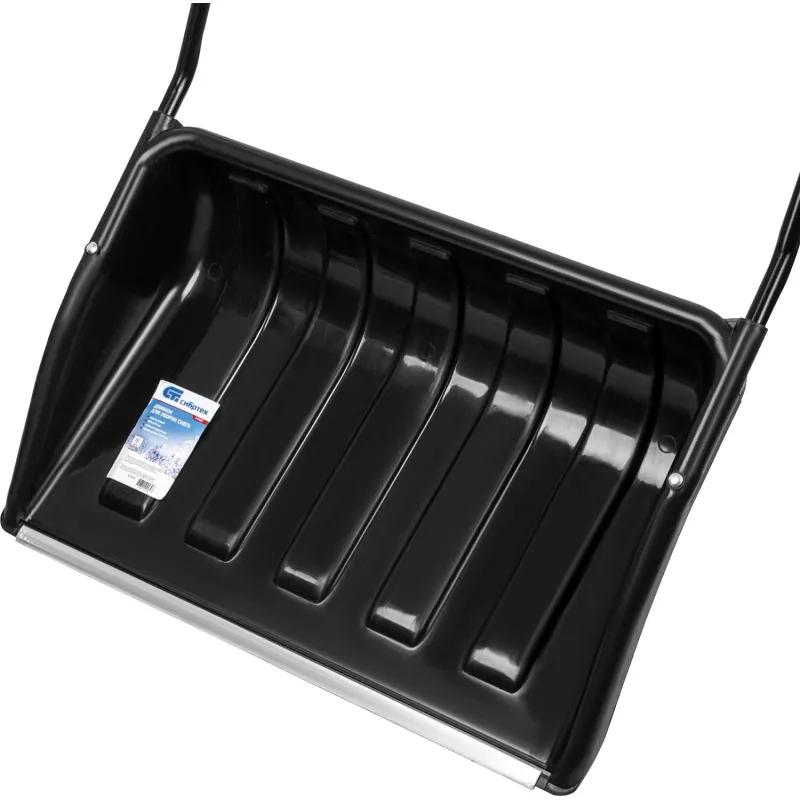 Движок для уборки снега пластик 690х470х1420мм стальн рукоят Сибртех 61642