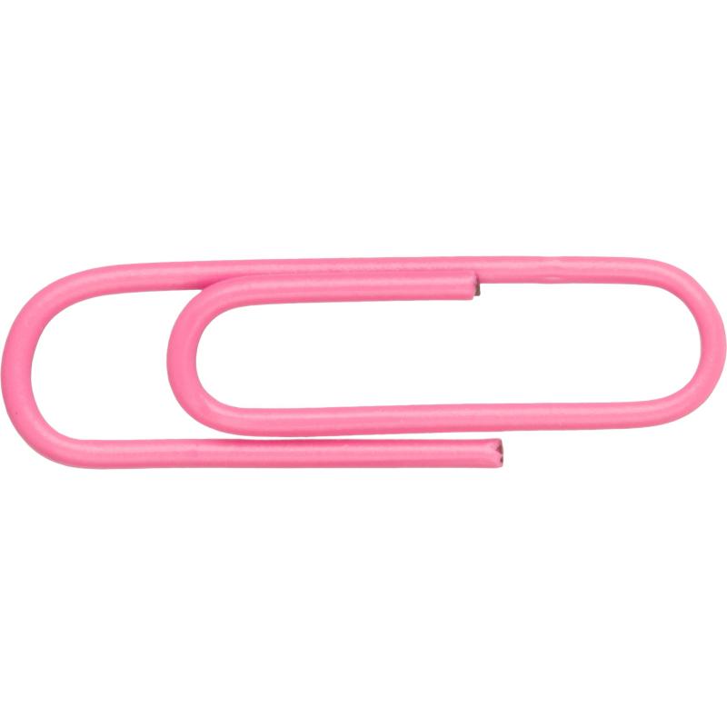 Скрепки КОМУС с полимерным покрытием, 28 мм, разноцветные,100 шт/уп