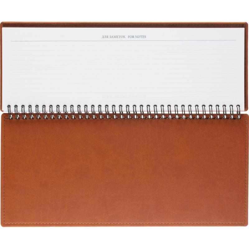 Планинг датированный 2026, коричнев 303х150 мм, 120 стр,АТТАСНЕ Вива