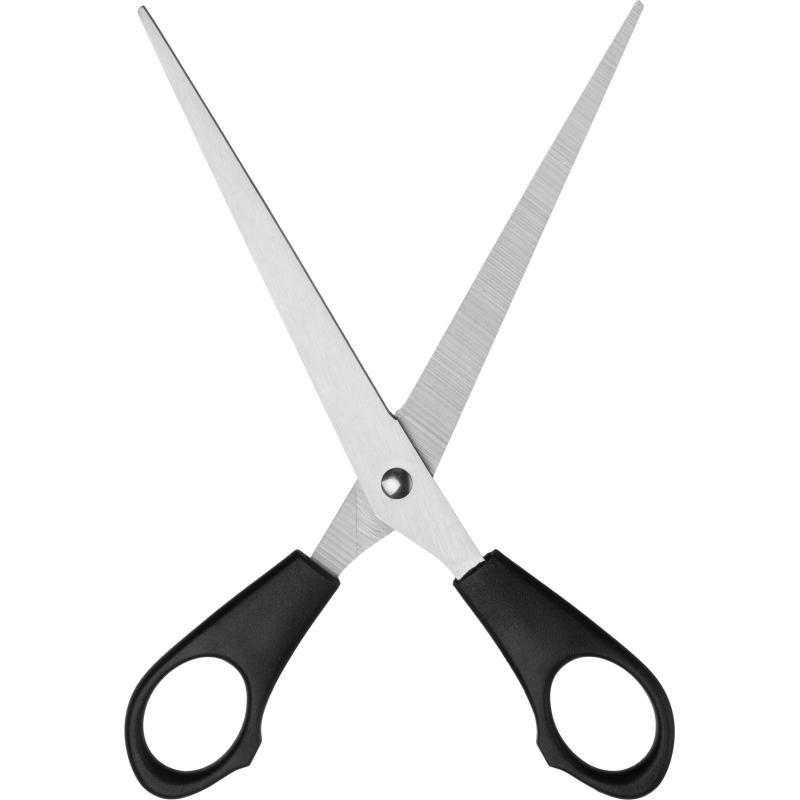 Ножницы Выбор есть 180 мм с пластиковыми ручками, цвет черный