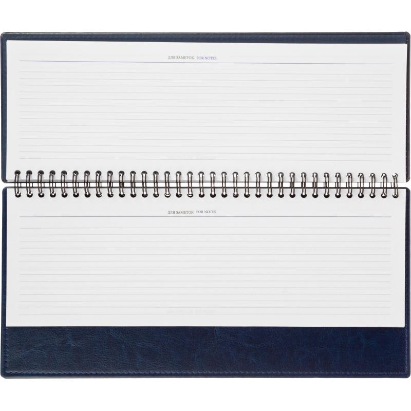 Планинг недатированный , синий, 303х150 мм,  120стр, Agenda