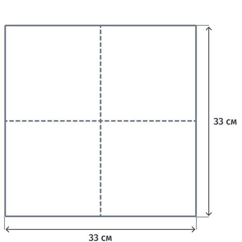 Салфетки бумажные Luscan 3 сл 33х33см белые 200 шт/уп
