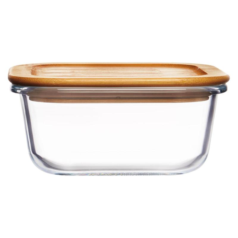 Контейнер стекл квадр 520мл бамб/кр Studio TM Appetite