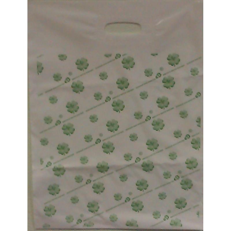 Пакет с вырубной ручкой 38*54 см, 55 мкм, с рисунком, 50 шт/уп.