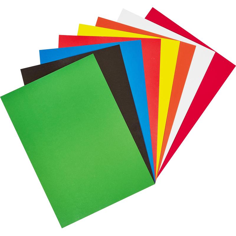 Картон цветной  8л.8цв.А4 мелованный Комус Класс ColorPics в папке