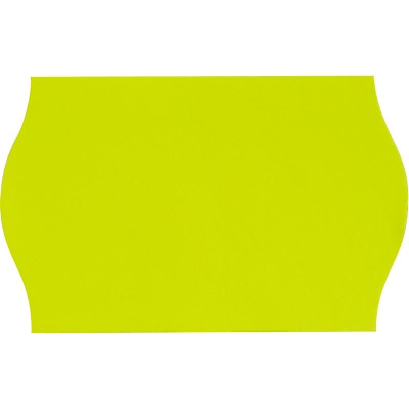 Этикет-лента 26х16 желт волна 1000шт/рул 10рул/уп