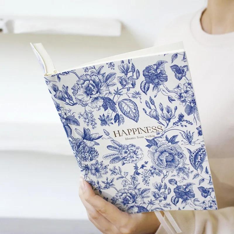 Ежедневник датированный 2026 IF 14х20см 176л, мягкий, Happiness I1732/blue