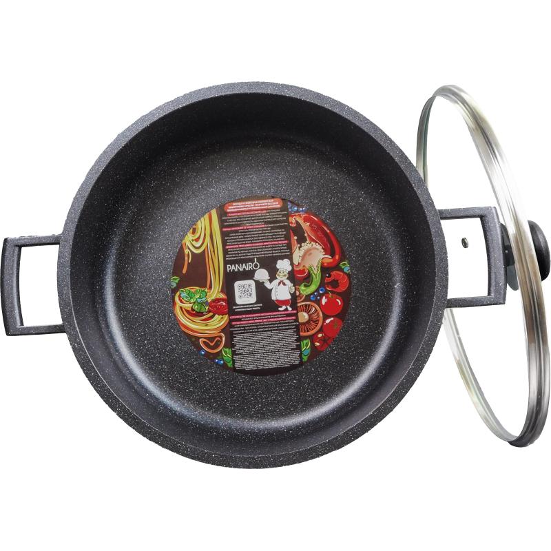 Жаровня 28см с крышкой Panairo Veranss