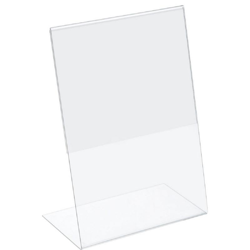 Ценникодержатель настольный из акрила вертикальная L-образная ACR-PRICERA4