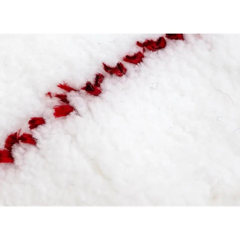 Насадка шубка для мытья окон A-VM 35см микрофибра липучка белая SB3917