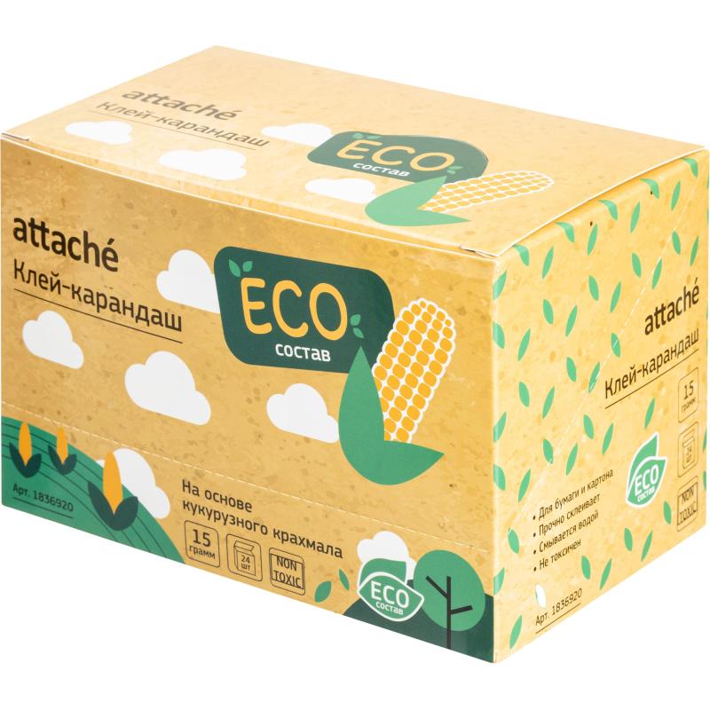 Клей-карандаш на натуральной основе 15г Attache