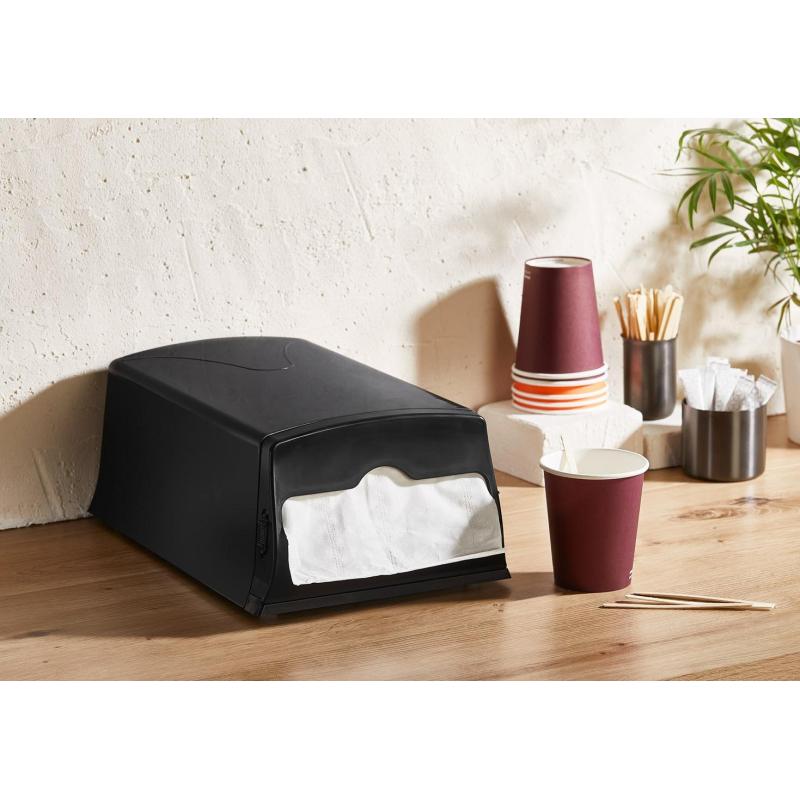 Диспенсер для салфеток Luscan Professional Optima maxline N4 черный