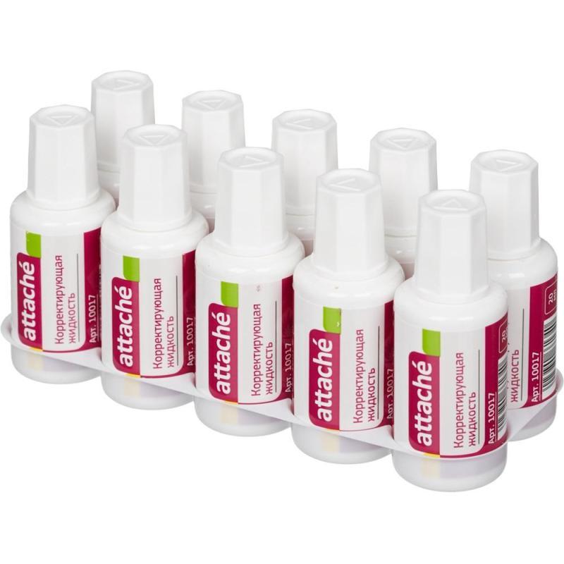 Корректирующая жидкость Attache 20мл на быстросохнущей осн, кисточка 66134