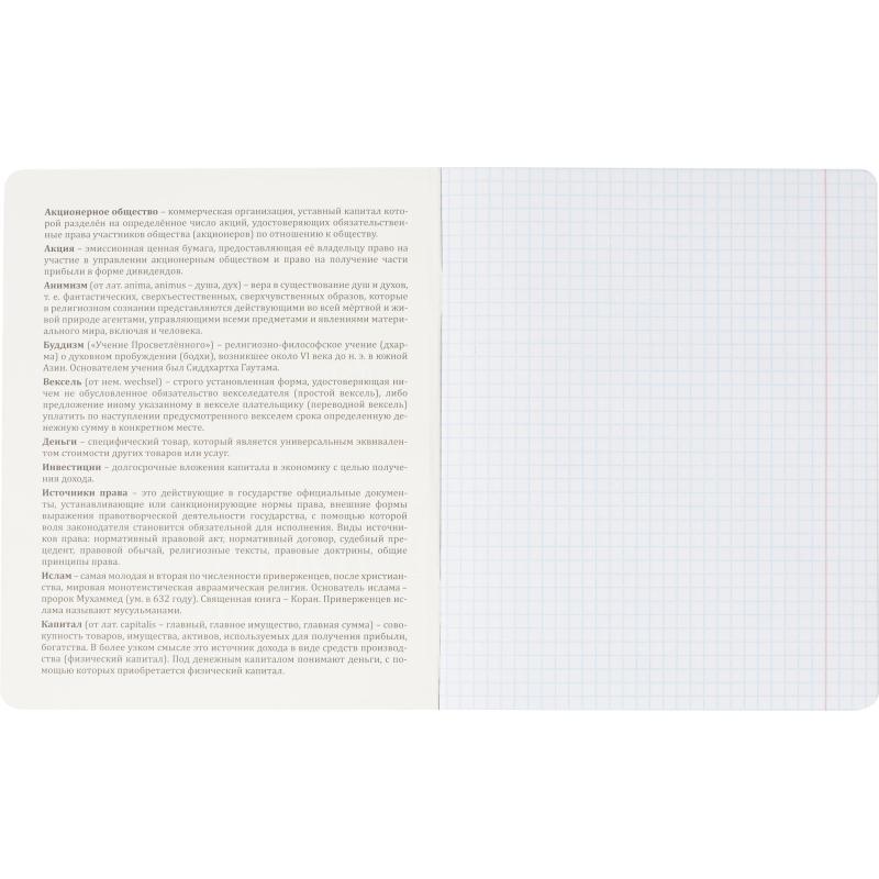 Тетрадь предметная Комус Класс Искусство, 48 л., А5, кл., ОБЩЕСТВОЗНАНИЕ