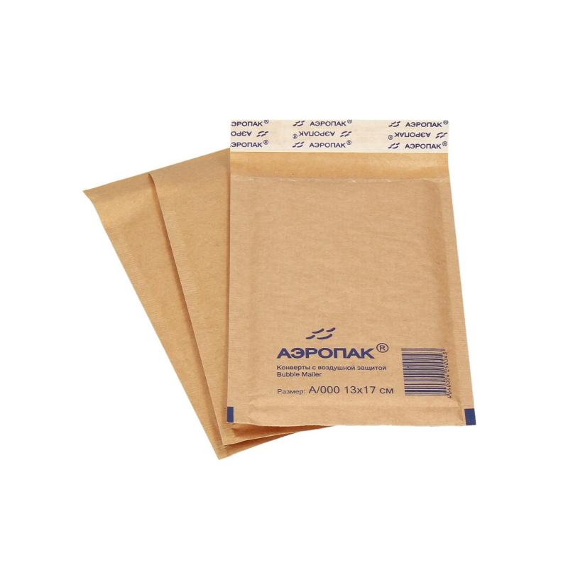 Крафт-конверт с воздушной прослойкой А/000 130 х 170 (уп/100шт)