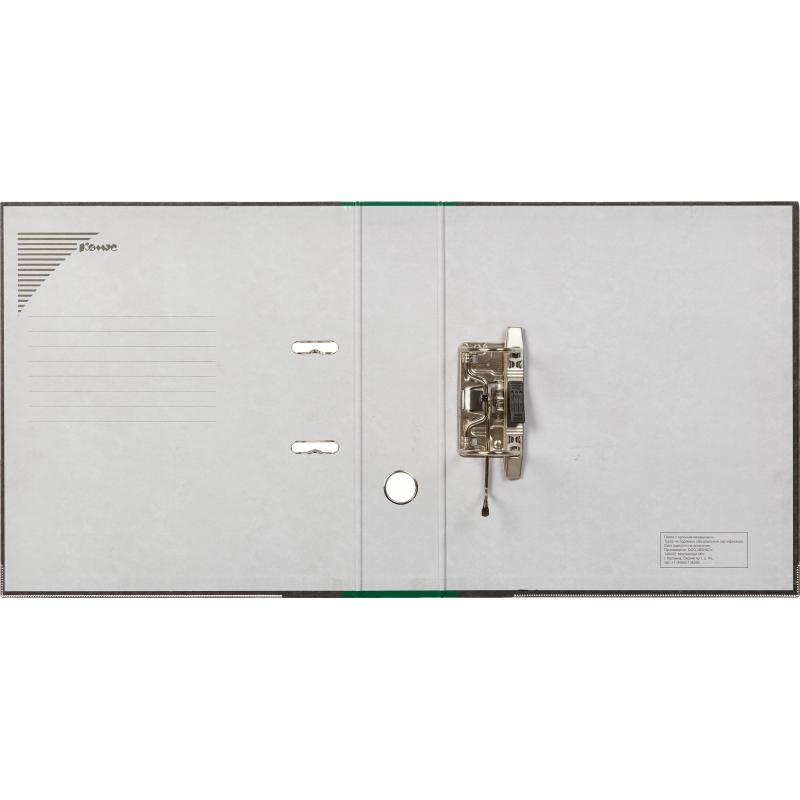 Папка-регистратор Комус мрамор.карт 75мм зел кореш ,бум/бум,карм.кор,мет.уг