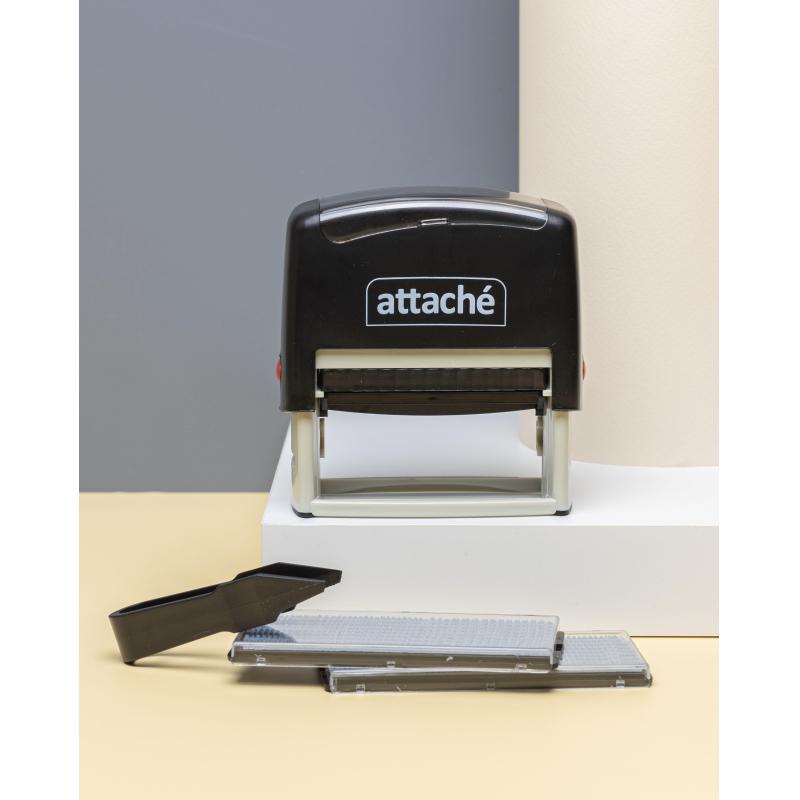 Штамп самонаборный Attache 6/8 стр. 70х32 с рамкой
