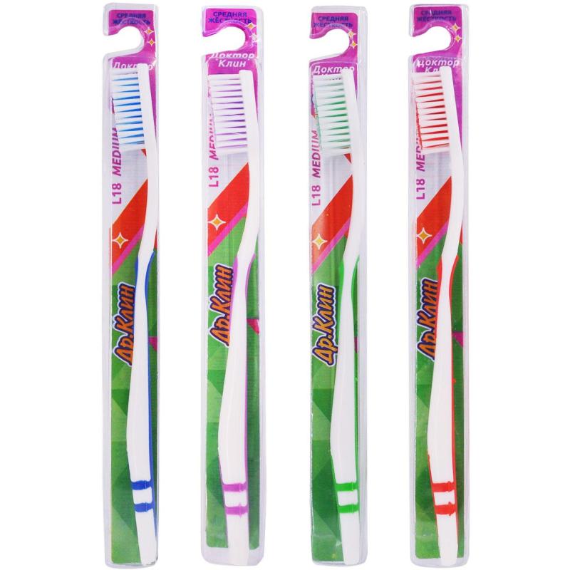 Зубная щетка Доктор Клин L18 Медиум (для взрослых) в ассортименте