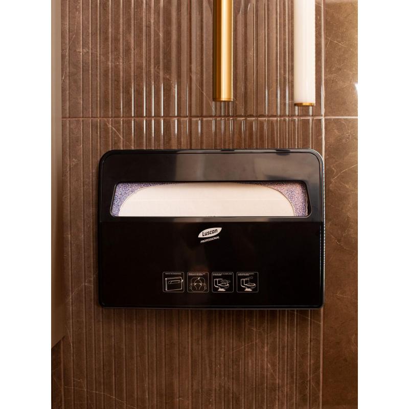 Диспенсер для покрытий на унитаз Luscan Prof Etalon черный VX781