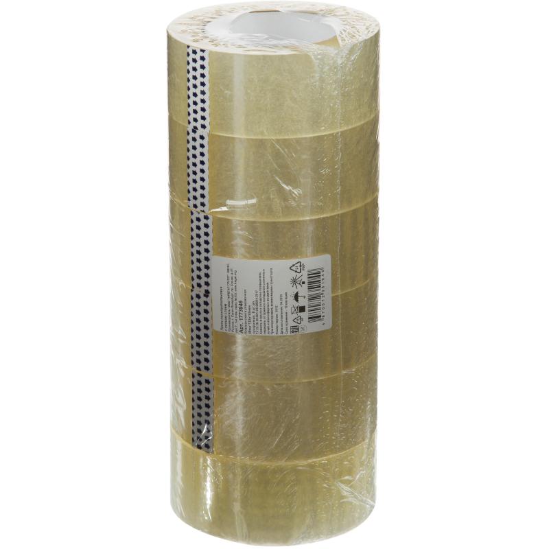 Клейкая лента упаковочная 48мм х 132м, прозрачный, 43мкм, 6 шт/уп