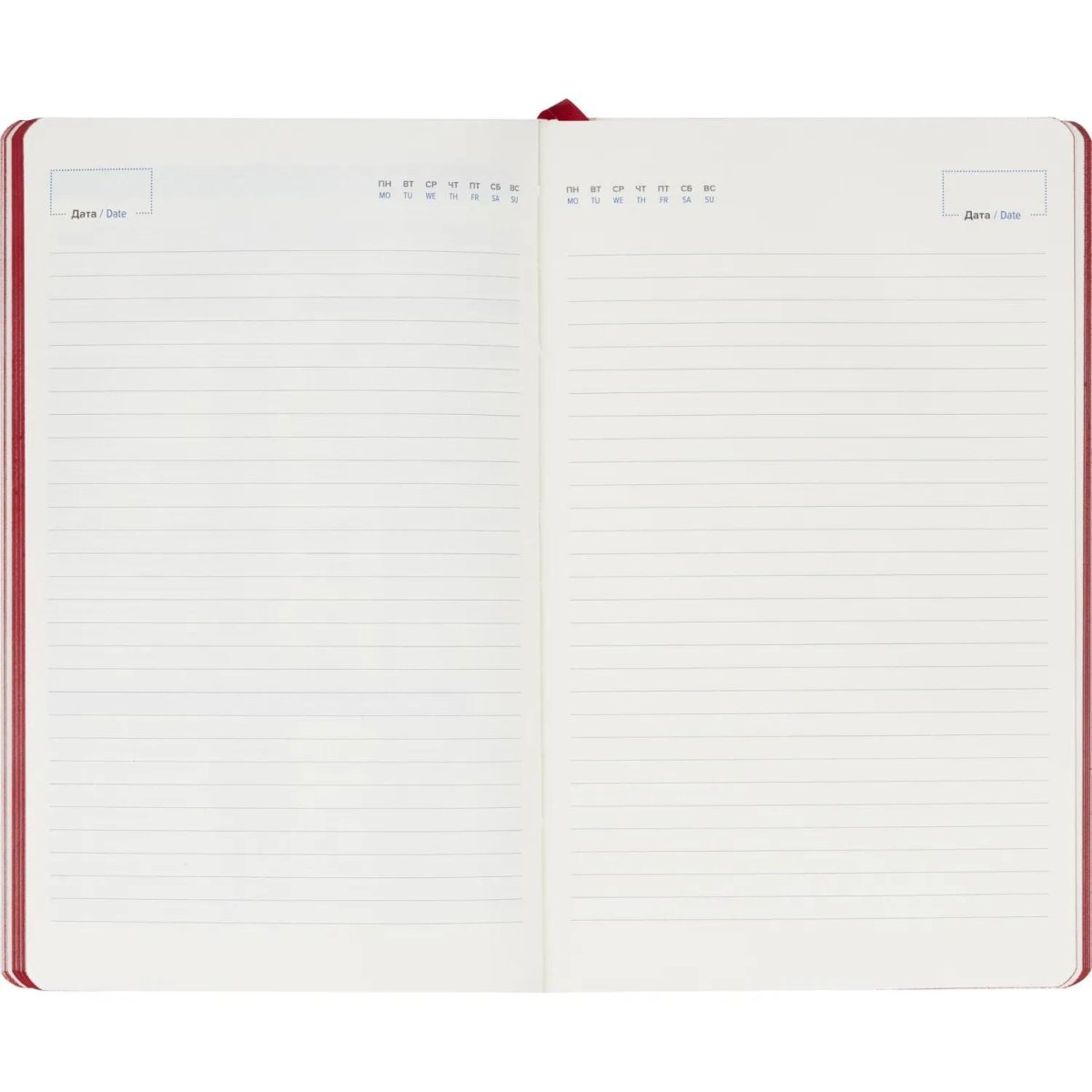 Ежедневник недатированный ATTACHE FLEX красный А5, 136 л. бежевый блок