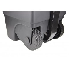 Контейнер-бак мусорный Idea 85 л на колесах с педалью син/черн 86x39x39 см