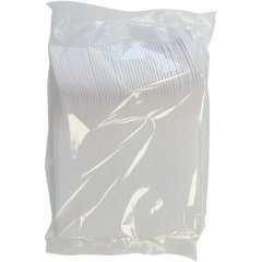 Ложка одноразовая столовая белая ПП 165 мм 50шт/уп