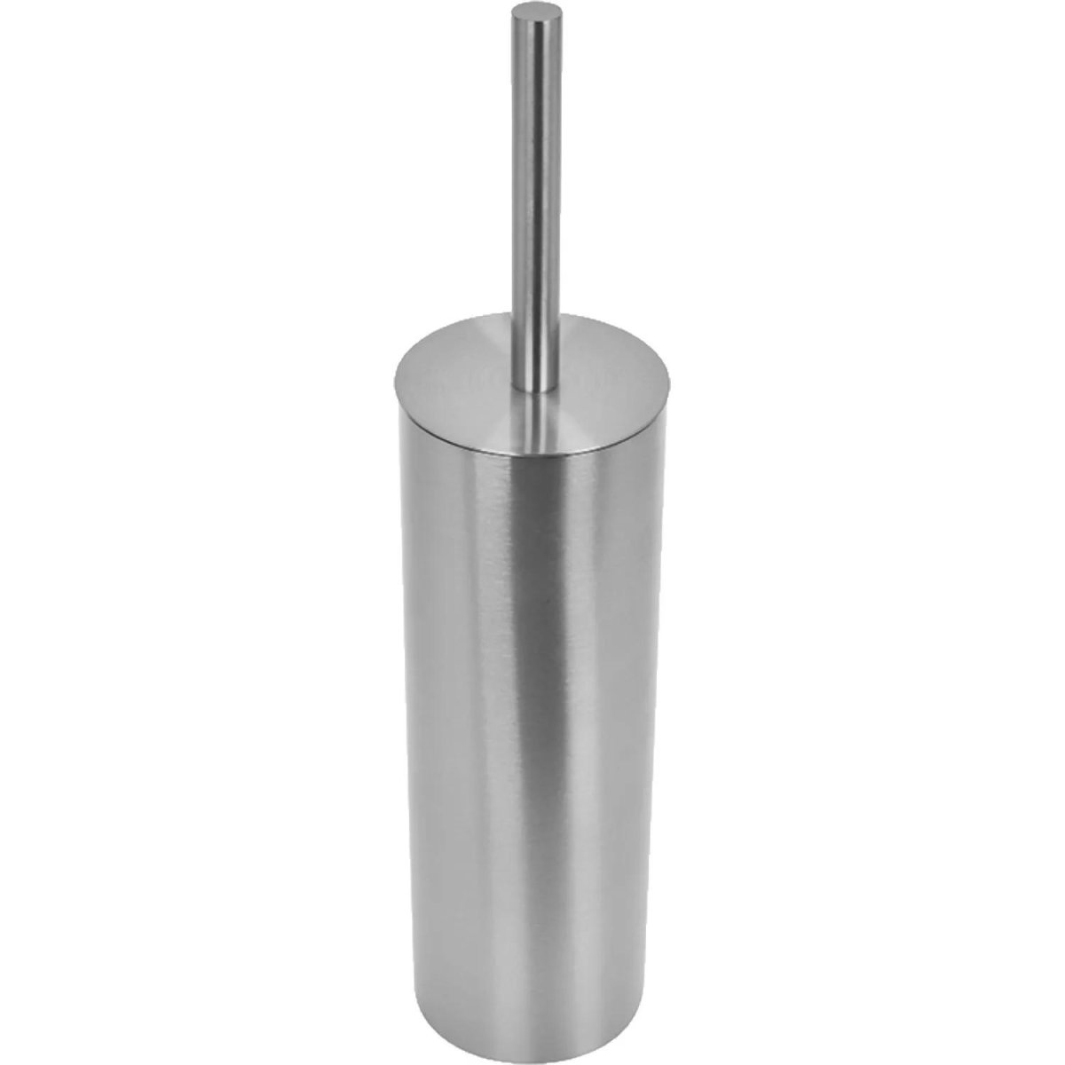 Ершик для унитаза Luscan закрытый с подст.,нержавеющ. сталь, серебристый