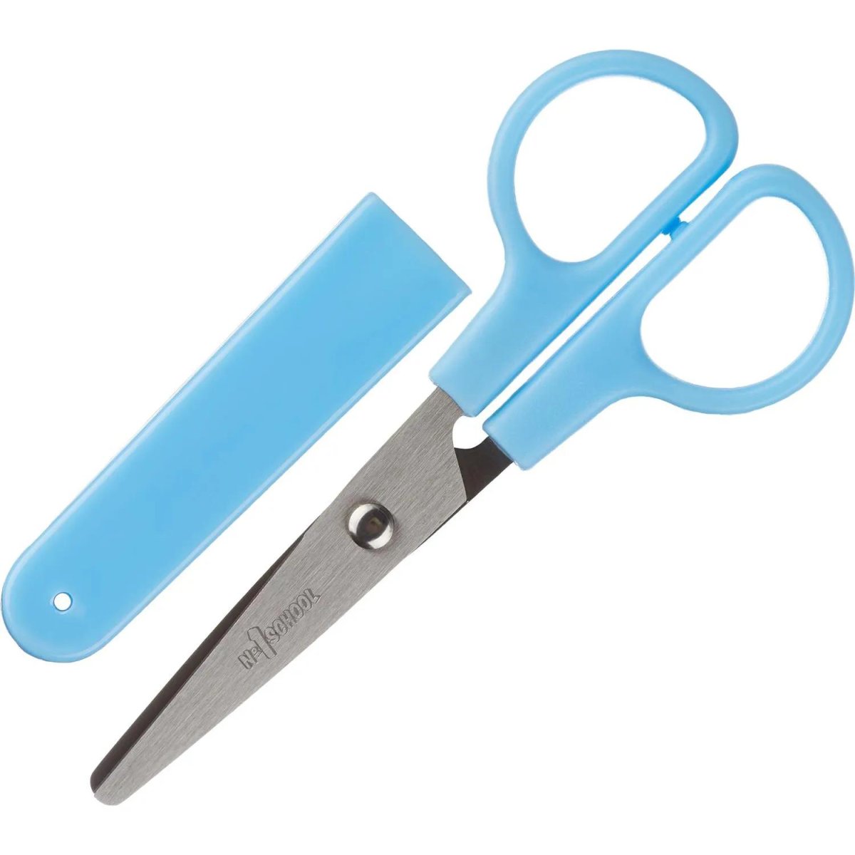 Ножницы детские 12 см Джунгли, колпачок, пластиковые ручки