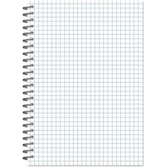 Бизнес-тетрадь А5-,96л,гребень,обл.пластик,клетка, Attache Plastic, синий