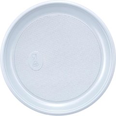 Тарелка одноразовая  d 165 мм, бел., ПП, 800 шт/кор