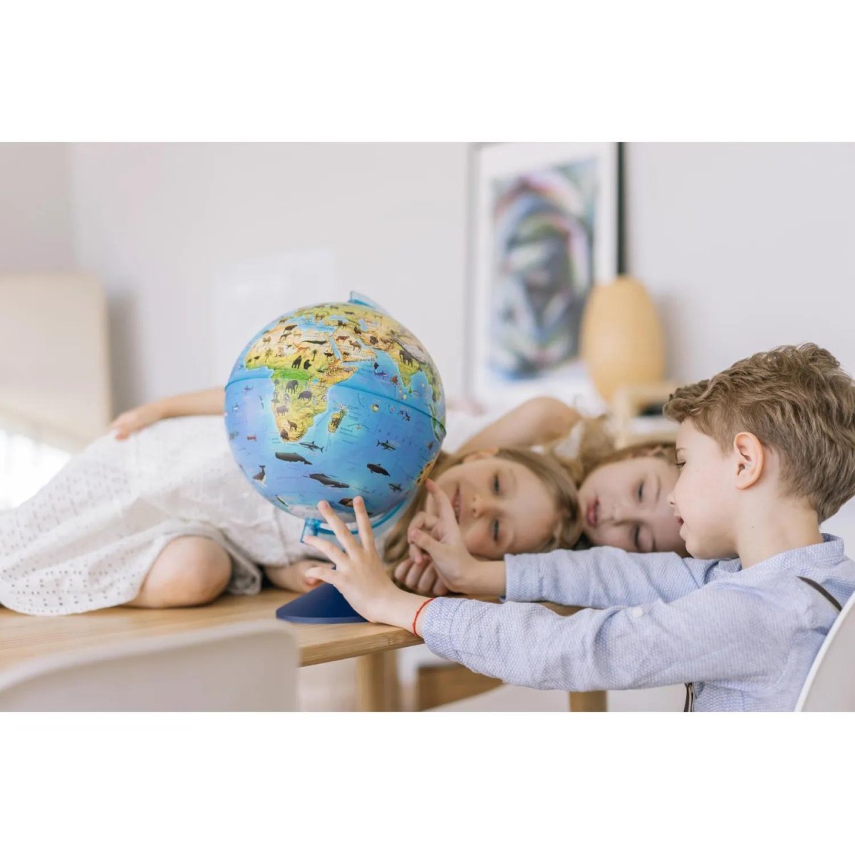 Глобус интерактивный зоогеографич с подсветк. и VR очками,250мм,INT12500306