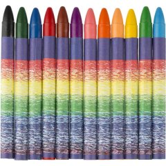 Мелки восковые Луч Классика 12цв круглые 12С 861-08