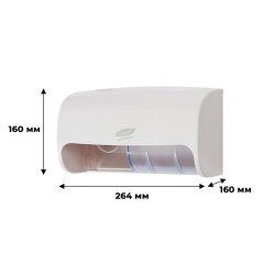 Диспенсер для туалетной бумаги рул Luscan Prof Etalon Doublemini бел 151067